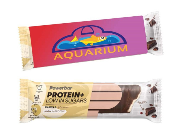 PowerBar im Werbeschuber - Protein Plus (Low Sugar)