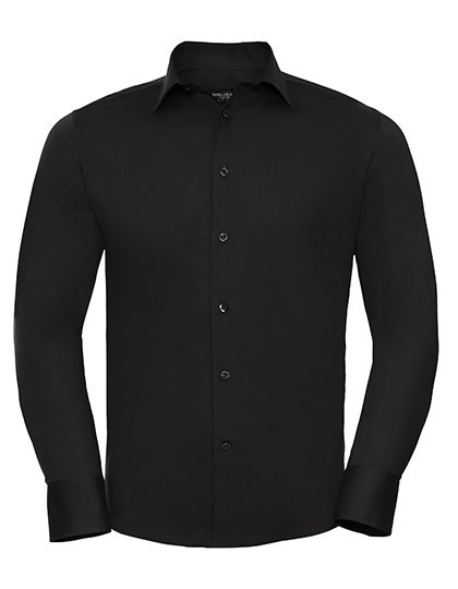 Russell Collection - Men´s Long Sleeve Fitted Stretch Shirt