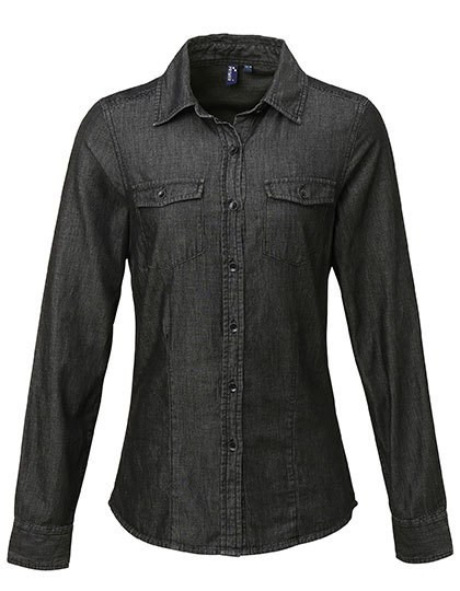 Premier Workwear - Women´s Jeans Stitch Denim Shirt