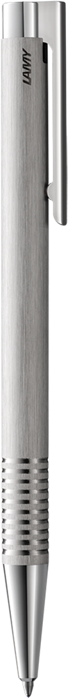 Kugelschreiber LAMY logo Edelstahl brushed M-schwarz