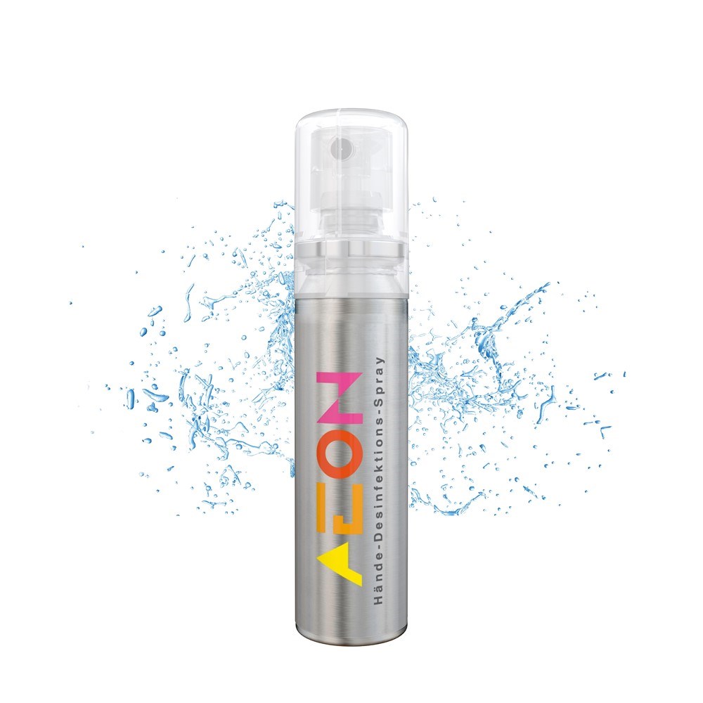 Hände-Desinfektionsspray (DIN EN 1500), 20 ml, No Label Look (Alu Look)