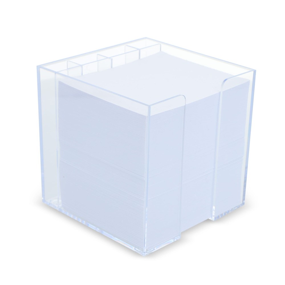 Notizzettel 10x10x10cm in Würfelbox mit Stifteköcher