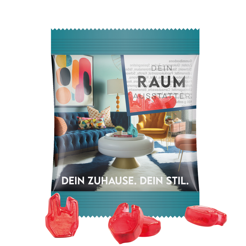 Minitüte 10 g Trolli Fruchtgummi Sonderformen - transparent