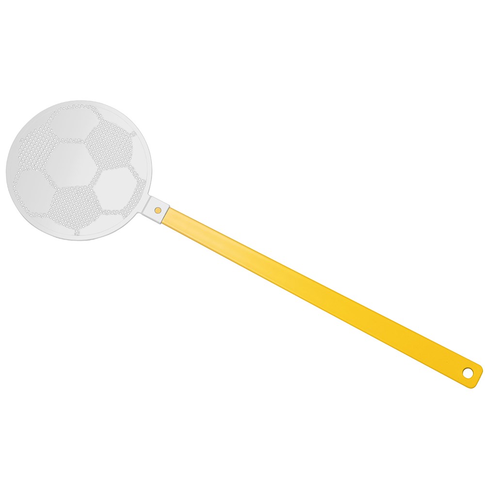 Fliegenklatsche "Fußball" - gelb/weiß