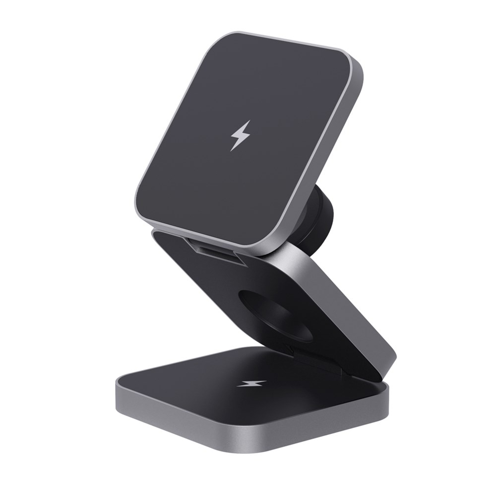 Terra faltbares 3-in-1 15W Charger aus RCS rec. Aluminium