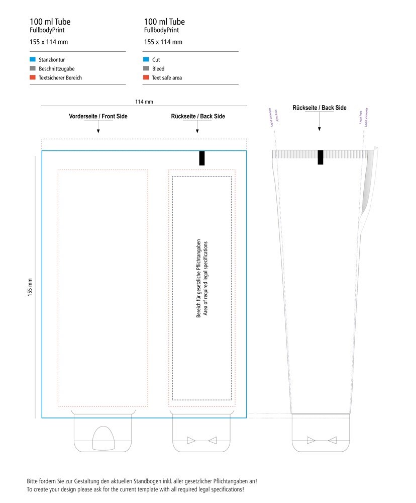 Hände-Desinfektionsgel (DIN EN 1500), 100 ml Tube