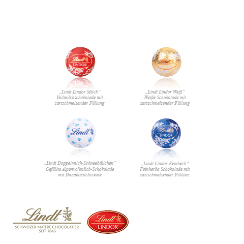 Adventskalender "Stern" mit Lindt Schokolade
