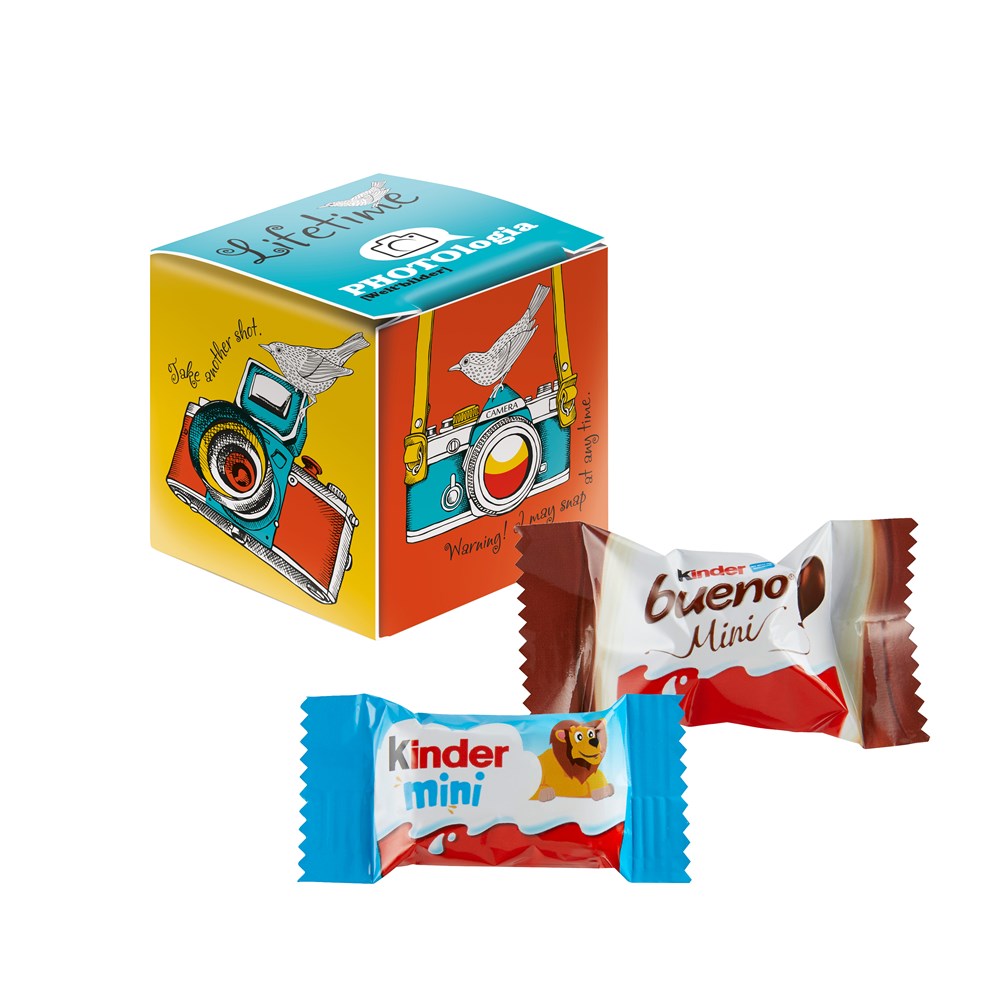 Mini Promo-Würfel mit Kinder Schokolade
Mini & Kinder bueno
Mini Mix