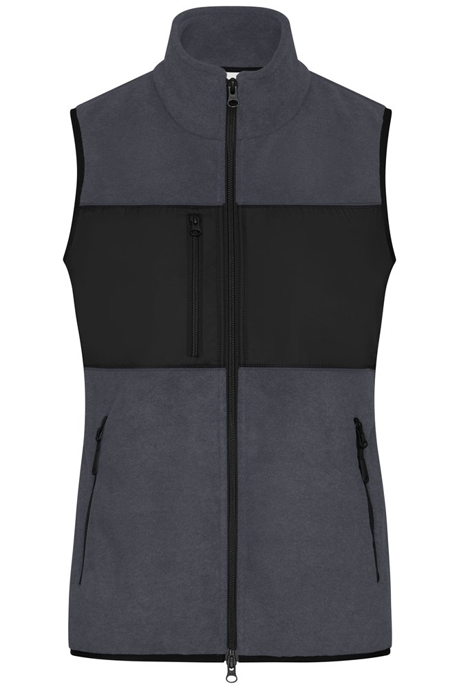 Ladies' Fleece Vest GRS - Carbon/black (ca. Pantone 425C
blackC)