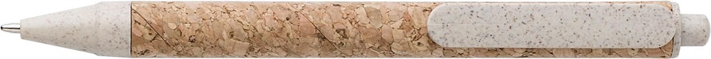 Cork-Line Notizbuch aus Kork und Leinen und Kugelschreiber aus Weizenstroh Kenzo