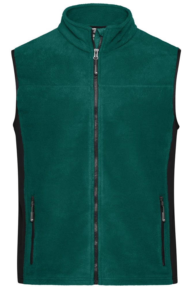 Workwear Fleece Vest - STRONG - - Dark-green/black (ca. Pantone 554U
blackC)